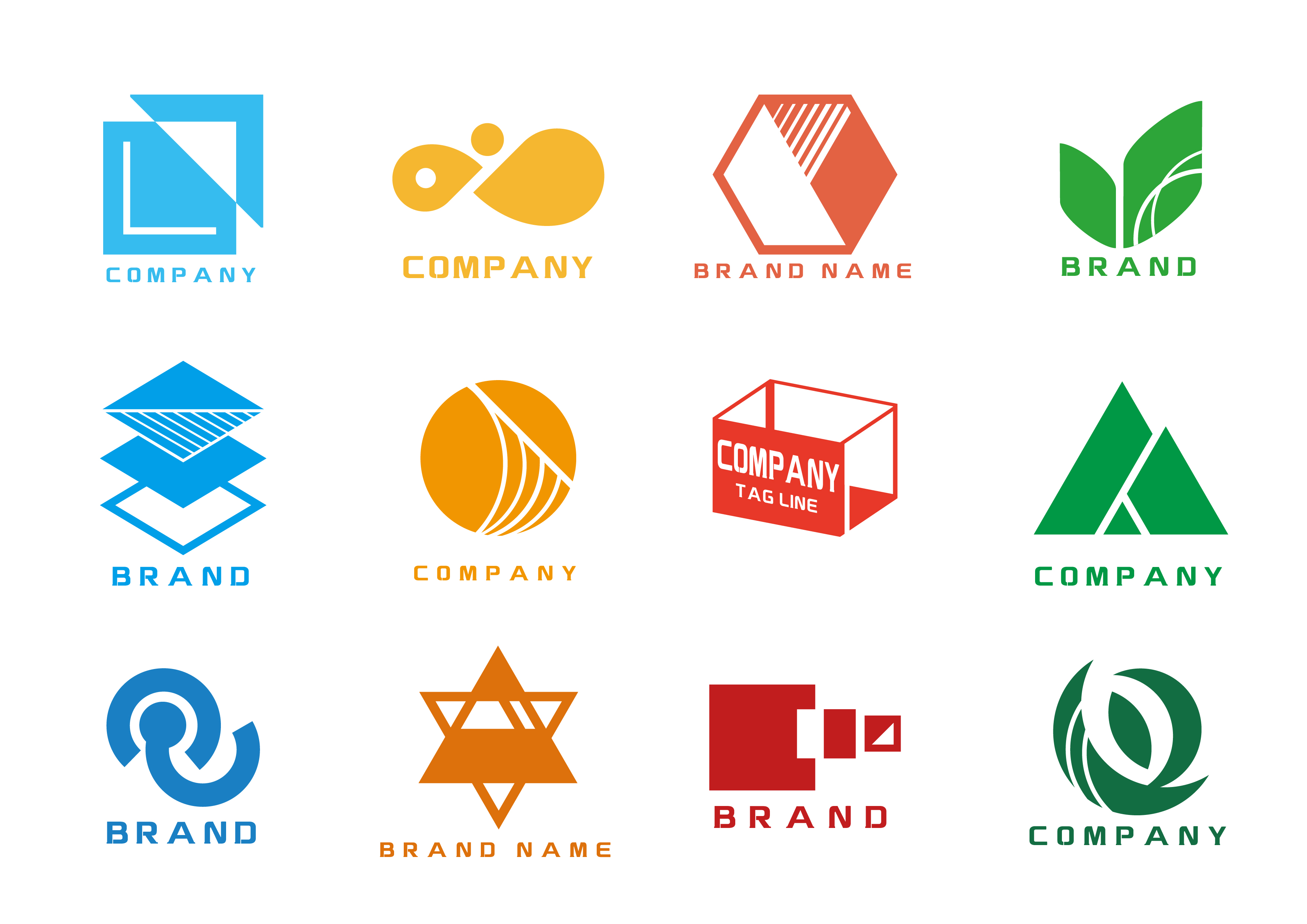 几何之美 LOGO设计中几何图形标志的魅力与练习